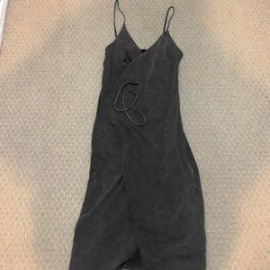 Charcoal midi dress